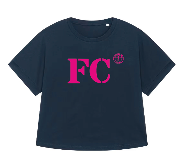 T-shirt oversized FC Fécamp - Bleu et rose - Femmes - Quartier iodé