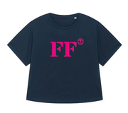 T-shirt oversized FF Fort-De-France - Bleu et rose - Femmes