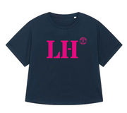 T-shirt oversized LH Le Havre - Bleu et rose - Femmes - Quartier iodé
