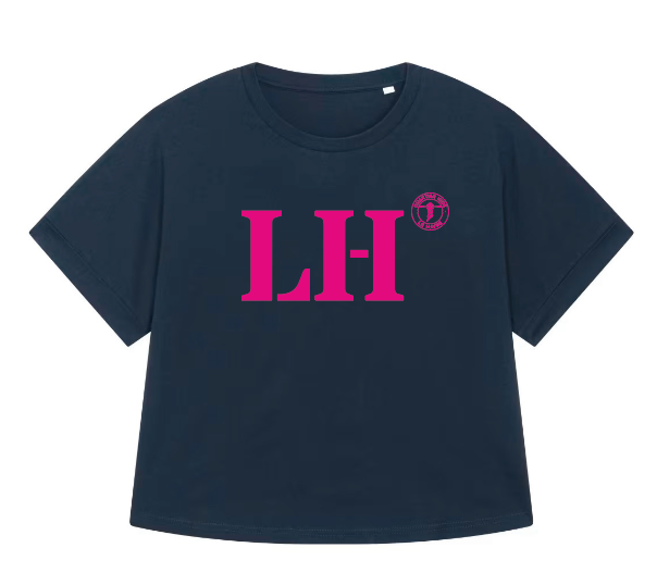 T-shirt oversized LH Le Havre - Bleu et rose - Femmes - Quartier iodé