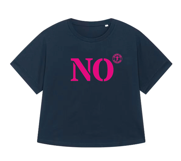 T-shirt oversized NO Noirmoutier - Bleu et rose - Femmes