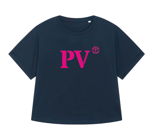 T-shirt oversized PV Port-Vendres - Bleu et rose - Femmes