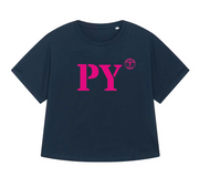 T-shirt oversized PY Papeete - Bleu et rose - Femmes