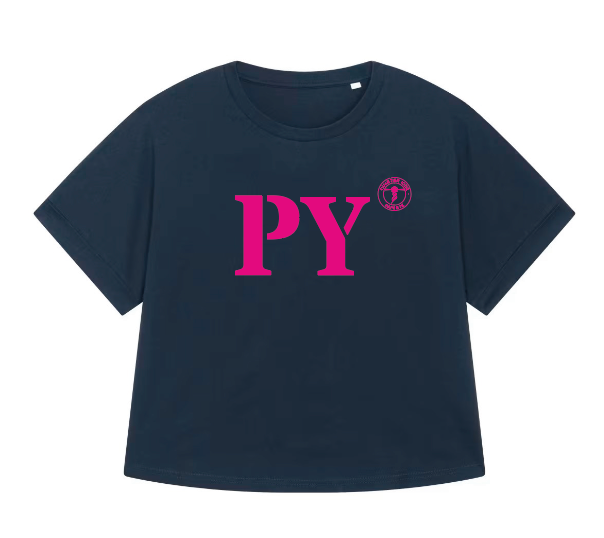 T-shirt oversized PY Papeete - Bleu et rose - Femmes