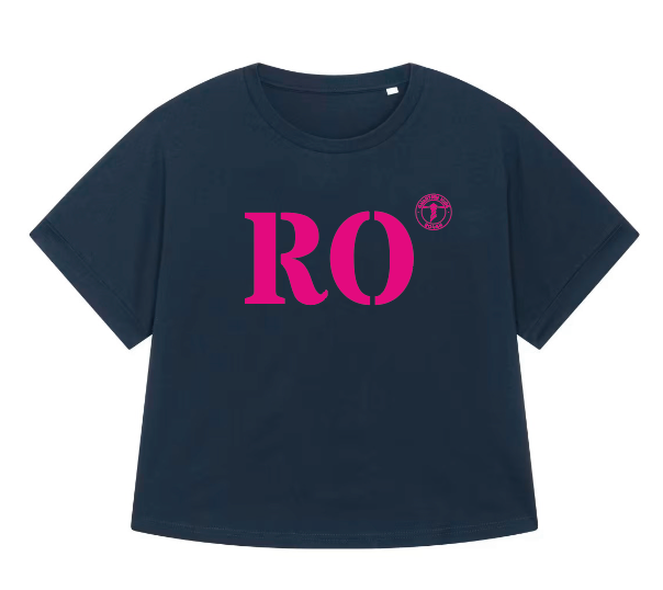 T-shirt oversized RO Rouen - Bleu et rose - Femmes - Quartier iodé