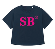T-shirt oversized SB  Saint-Brieuc - Bleu et rose - Femmes