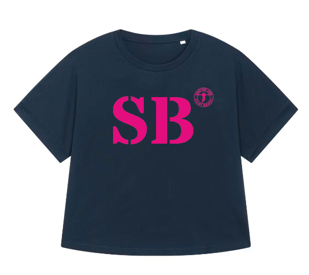 T-shirt oversized SB  Saint-Brieuc - Bleu et rose - Femmes