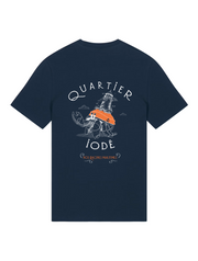 T shirt Bernard L'Hermite Bleu Marine Quartier iodé - Unisexe