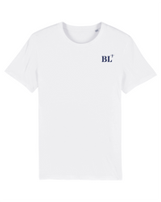 T-shirt brodé BL Boulogne sur Mer - Blanc et Bleu marine - Quartier iodé