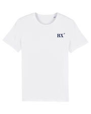 T-shirt brodé Bordeaux BX Blanc et Bleu Marine - Quartier iodé