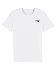 T-shirt brodé DK Dunkerque Blanc et Bleu Marine - Quartier iodé