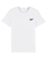 T-shirt brodé Dieppe DP Blanc et Bleu Marine - Quartier iodé
