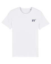 T-shirt brodé Fort - De - France FF Blanc et Bleu Marine - Quartier iodé