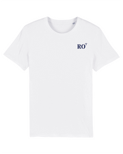 T-shirt brodé Rouen RO Blanc et Bleu Marine - Quartier iodé