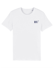T-shirt brodé La Réunion RU Blanc et Bleu Marine - Quartier iodé