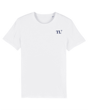 T-shirt brodé Toulon TL Blanc et Bleu Marine - Quartier iodé