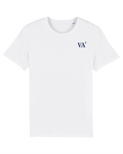 T-shirt brodé Vannes VA Blanc et Bleu Marine - Quartier iodé