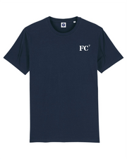 T-shirt brodé Hommes Fécamp FC Bleu Marine - Orange / Blanc - Quartier iodé