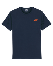 T-shirt brodé Martigues MT Bleu Marine - Orange / Blanc - Quartier iodé