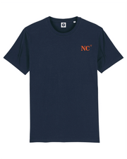 T-shirt brodé Nouméa NC Bleu Marine - Orange/ Blanc - Quartier iodé