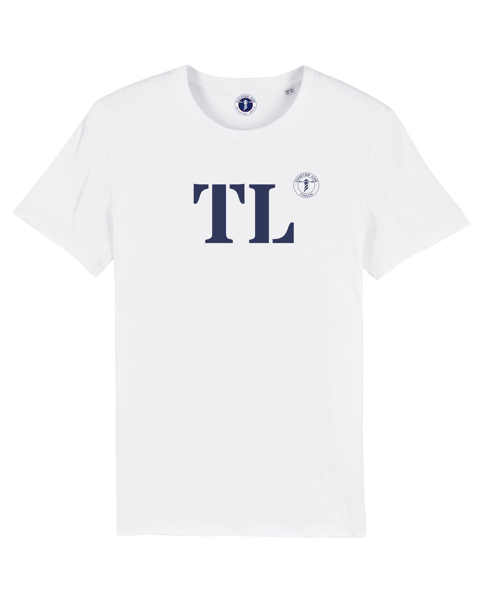 T shirt Homme Port d'Attache Toulon TL en coton bio par Quartier iodé