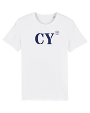 T-shirt Cayenne CY Blanc et Bleu Marine - Quartier iodé