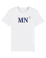 T-shirt Marennes MN Blanc et Bleu Marine - Quartier iodé