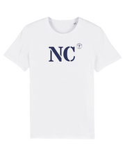 T-shirt Nouméa NC Blanc et Bleu Marine - Quartier iodé