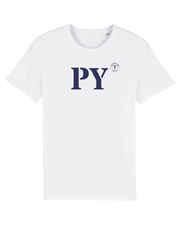 T-shirt Papeete PY Blanc et Bleu Marine - Quartier iodé