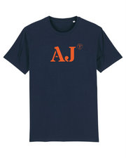 T-shirt Ajaccio AJ - Marine et orange - Quartier iodé