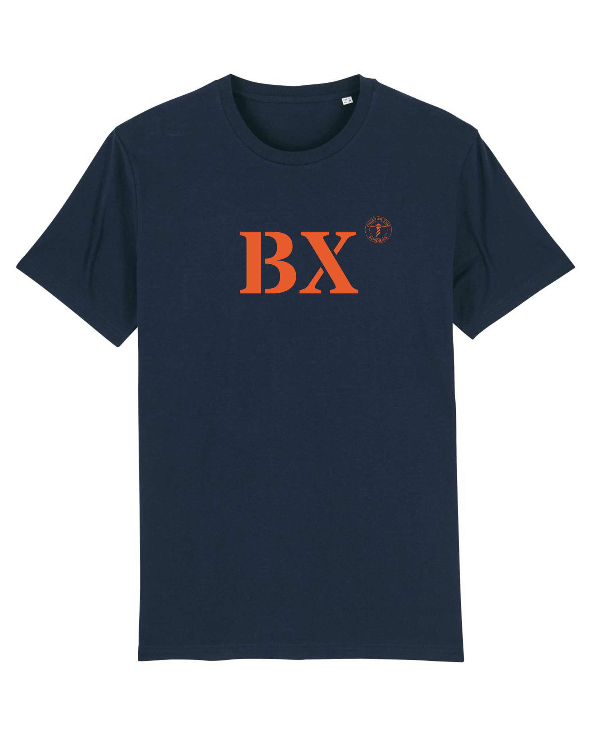 T-shirt Bordeaux BX Marine et Orange - Quartier iodé