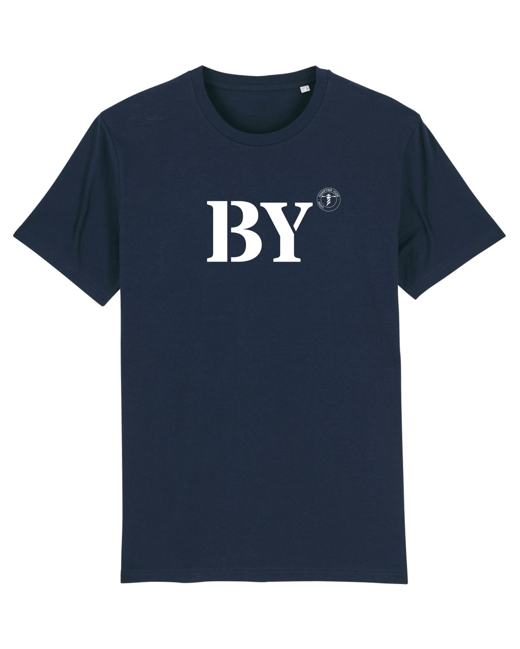 T-shirt Saint - Barthélemy BY Bleu Marine et Blanc - Quartier iodé