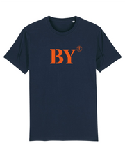 T-shirt Saint - Barthélemy BY Bleu Marine et Orange - Quartier iodé