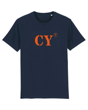 T-shirt Cayenne CY Bleu Marine - Orange / Blanc - Quartier iodé