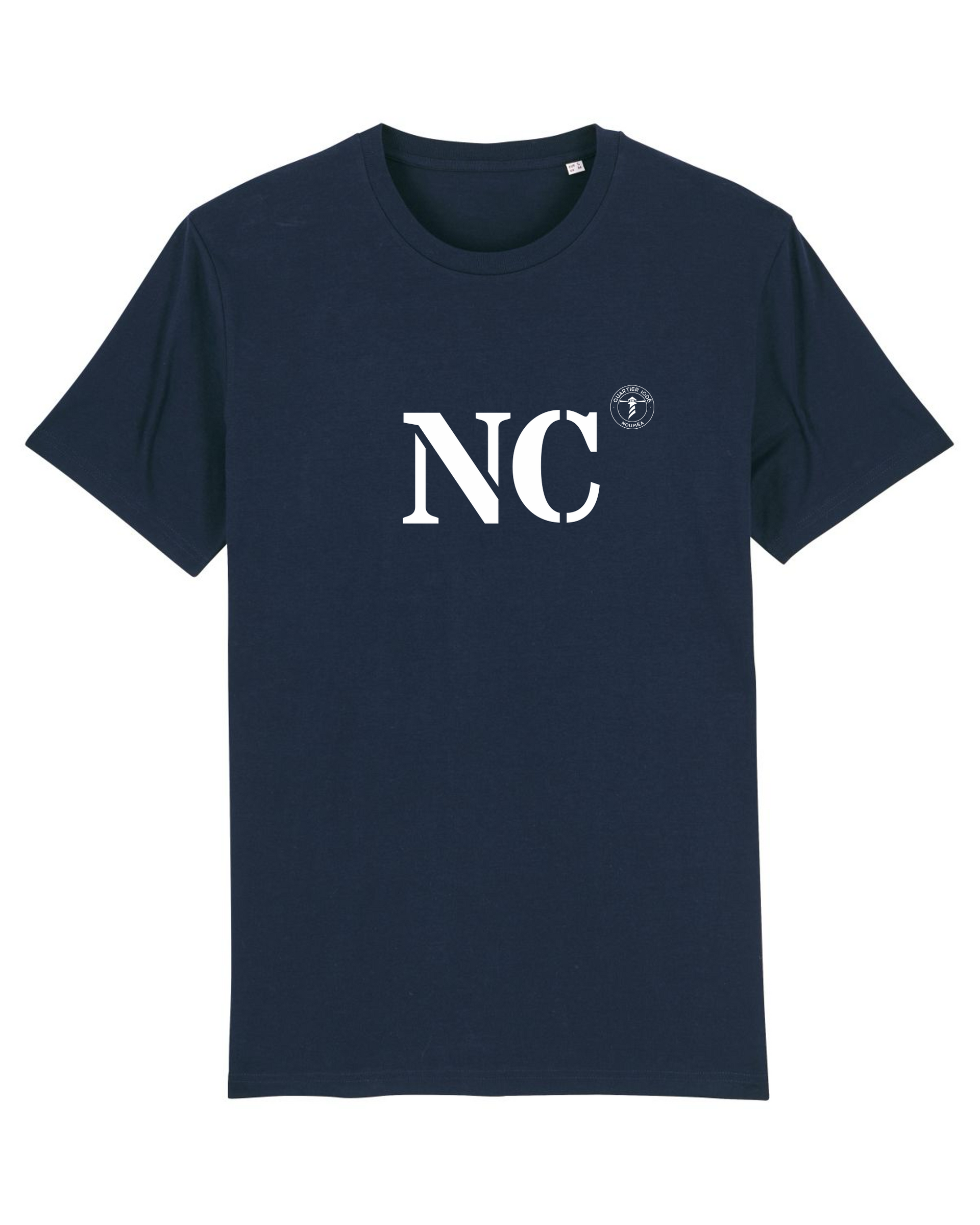 T-shirt Nouméa NC Bleu et Blanc - Quartier iodé