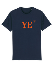 T-shirt Île D'Yeu YE Marine et orange - Quartier iodé