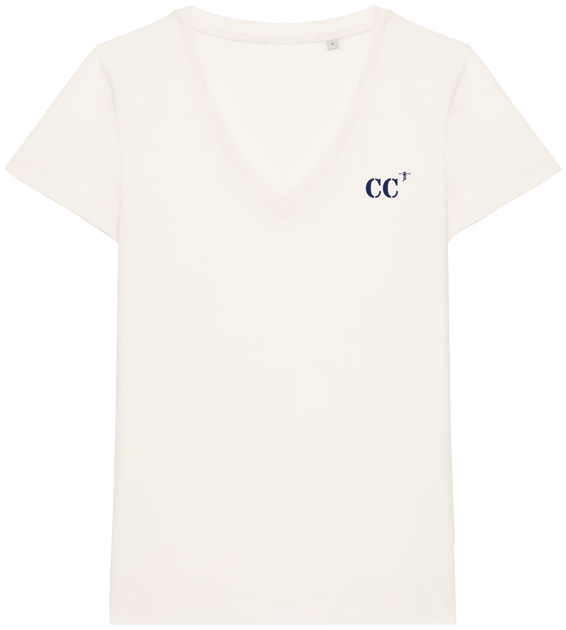 T-shirt CC Concarneau - Beige et Bleu - Quartier iodé