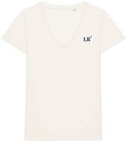 T-shirt brodé La Rochelle LR Beige et Bleu Marine - Quartier iodé