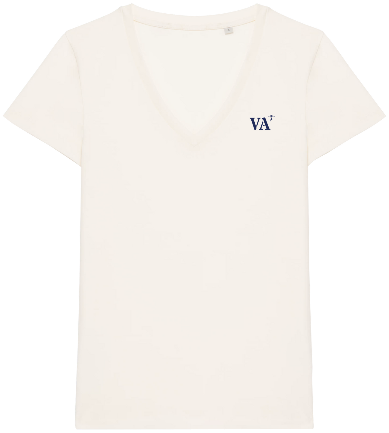 T-shirt brodé Vannes VA Beige et Bleu Marine - Quartier iodé