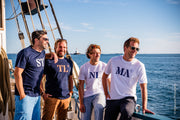 Tee shirts Quartier iodé mettant en avant les ports du sud de la France.