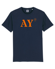 T-shirt Auray AY "MON QUARTIER MARITIME" - Marine et orange - Unisexe - Quartier iodé