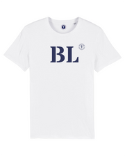 Tshirt Homme Port de Boulogne Sur Mer "BL" de "Quartier iodé" en coton biologique. 