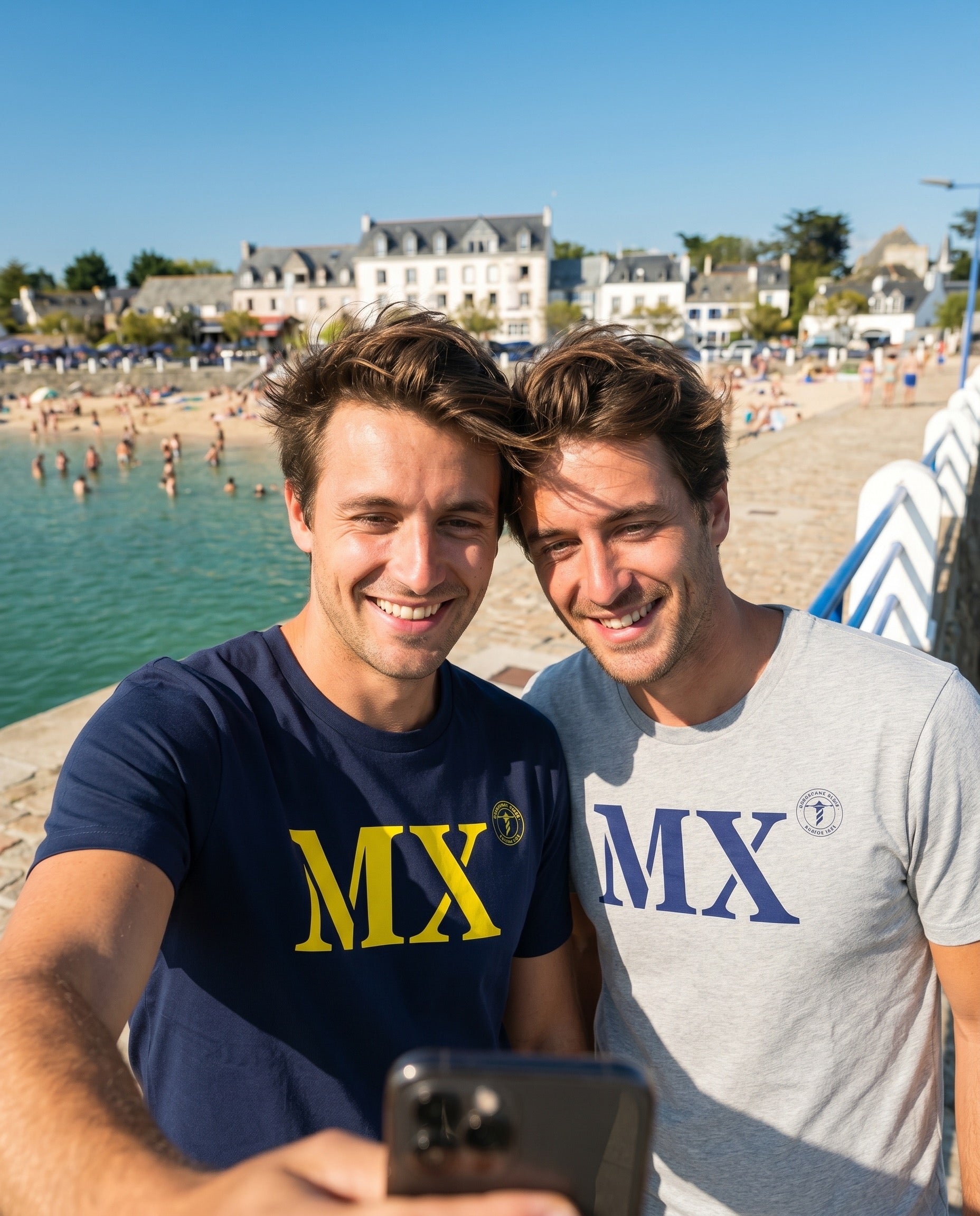 Tshirt MX Morlaix bleu jaune