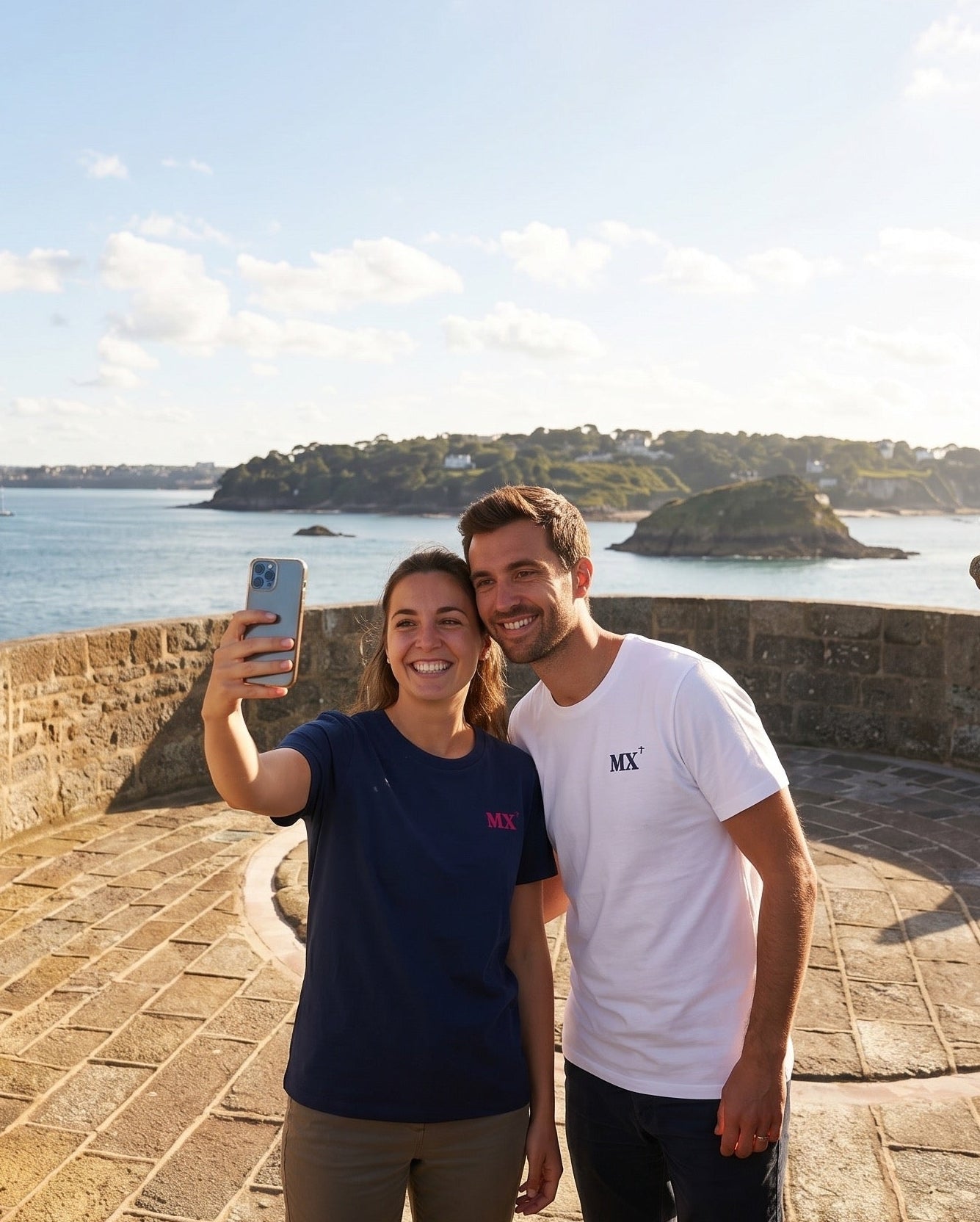 Tshirt MX Morlaix brodé rose