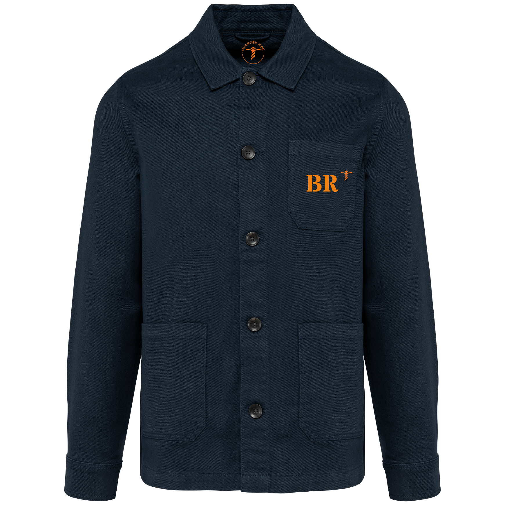 Veste worker Brest BR "MON QUARTIER MARITIME" - Unisexe - Quartier iodé