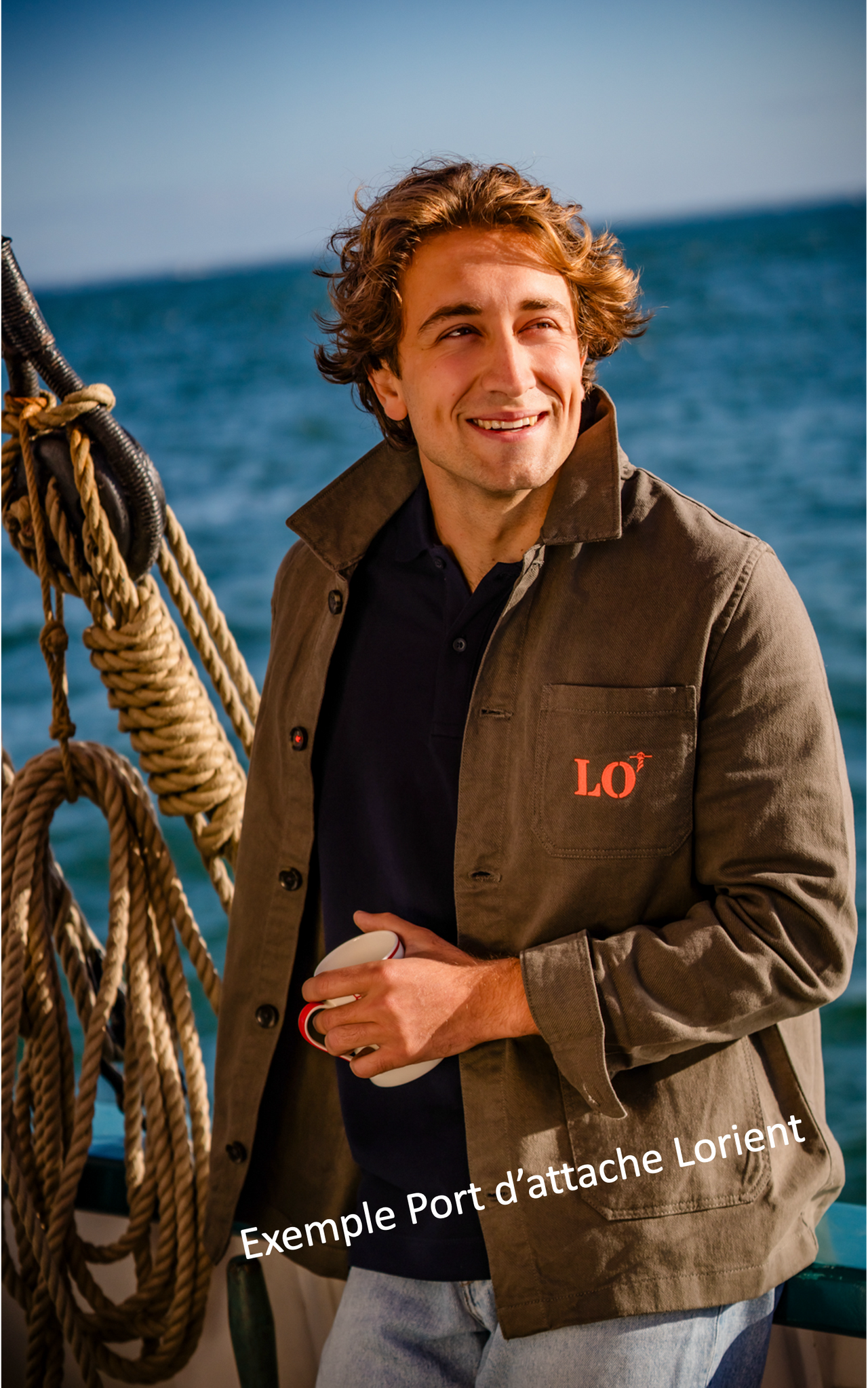 Veste worker kaki exemple pour Lorient