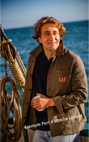 Veste worker kaki exemple pour Lorient