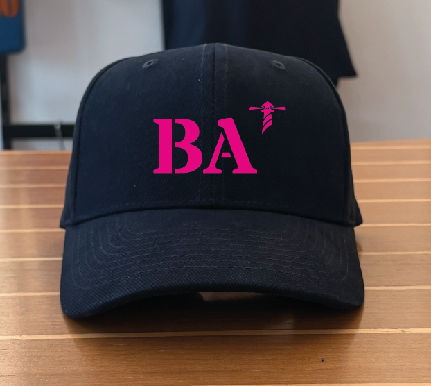 casquette bleu marine rose  quartier iodé