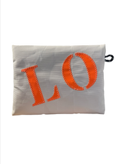 Pochette LO Orange Quartier iodé x 727 Sailbags 