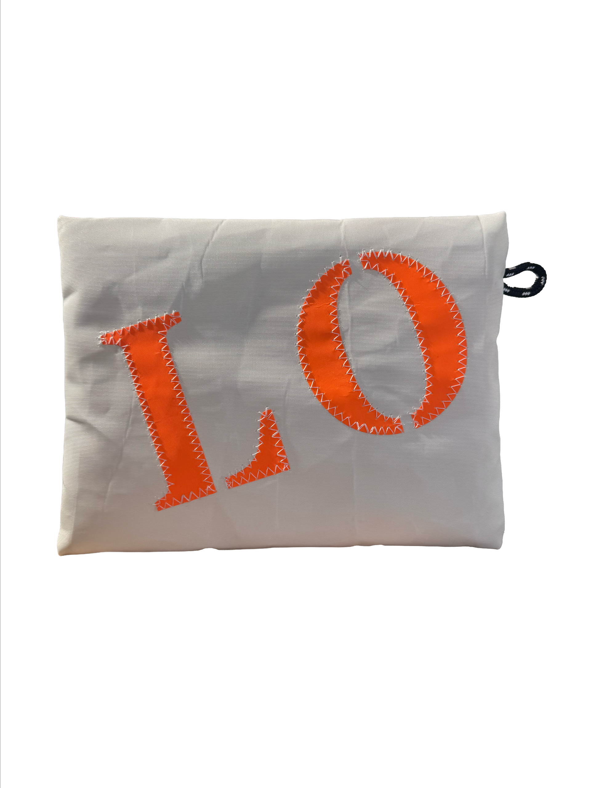 Pochette LO Orange Quartier iodé x 727 Sailbags 